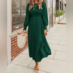 NWT size Small ZESICA Women's 2023 Casual Long Sleeve Crew Neck High Wai…